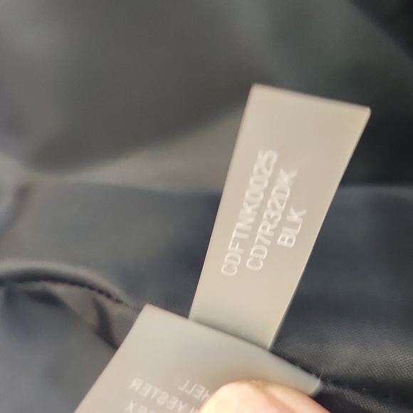 Calvin Klein black velvet jacket size L shoulder pads bell sleeves - Picture 10 of 10